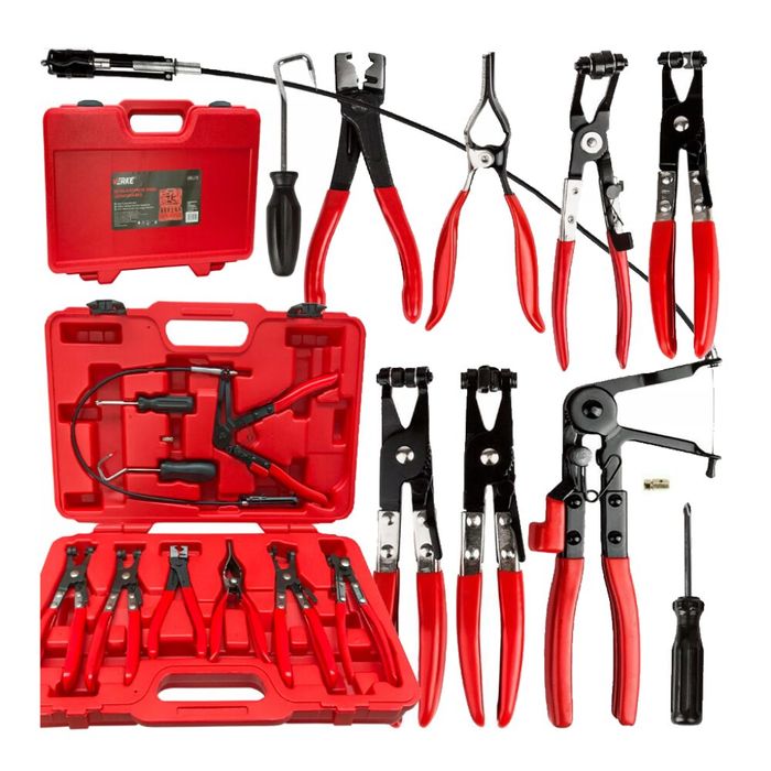 Trusa de clesti pentru coliere, furtun, 9 piese, Verke