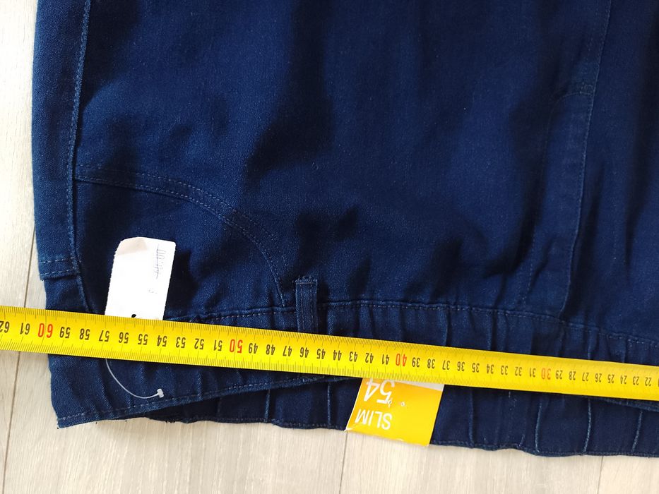 Blugi bleumarin elastici slim  mărime mare 54/56