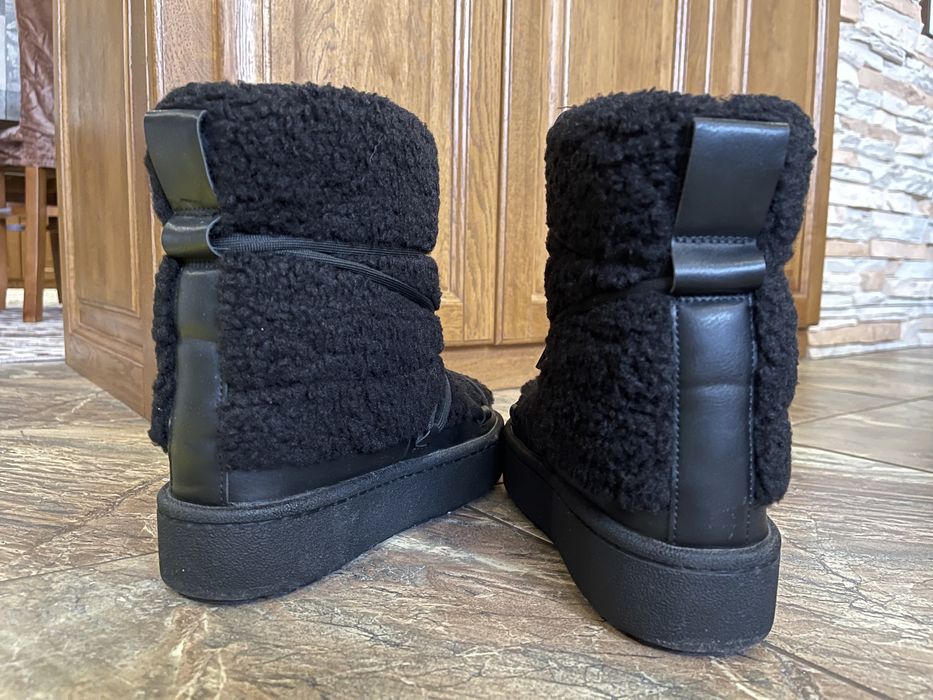 Дамски Боти кожени с вълна