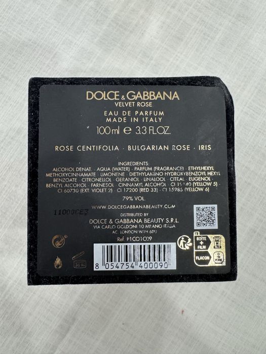 Dolce Gabbana Velvet Rose 100 ml