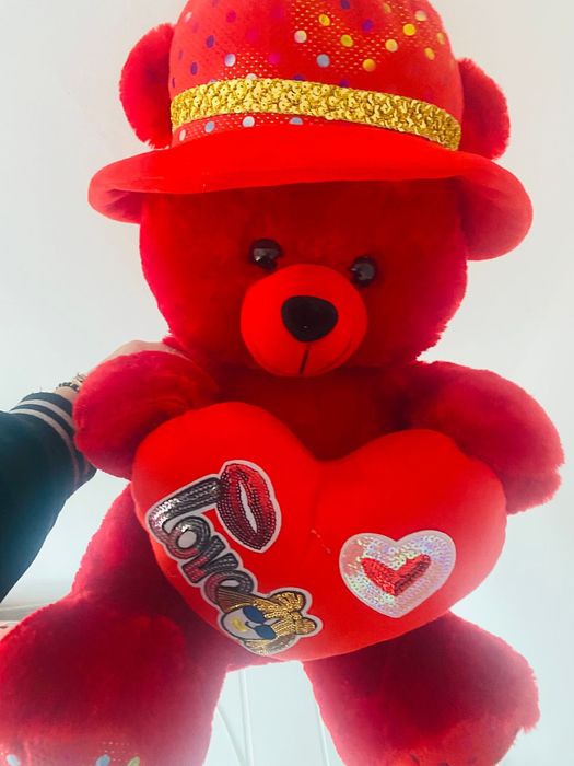 Plush ursuleț roșu