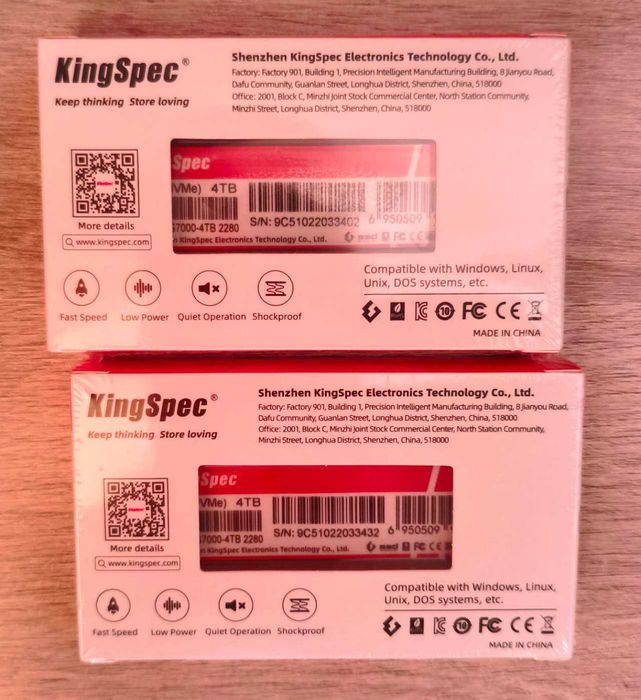 Ssd m2 nvme 4tb KingSpec 7400мб/c