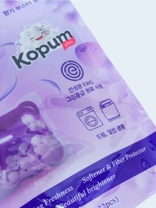 Капсулы для стирки Kopum Plus с ароматом (32 шт. × 15 г), Корея