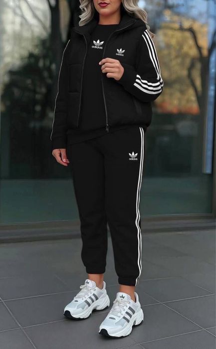 Ватирани дамски комплекти от 3 части