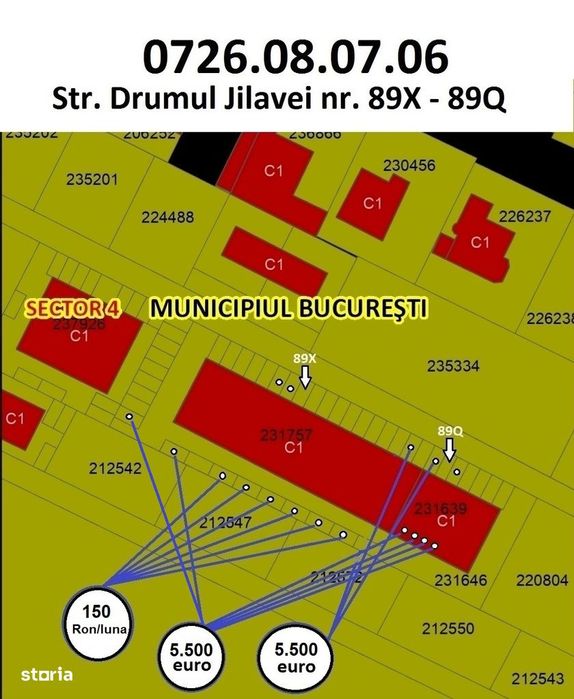 Vand / inchiriez parcari Str. Dr. Jilavei nr. 89 - Aparatorii Patriei