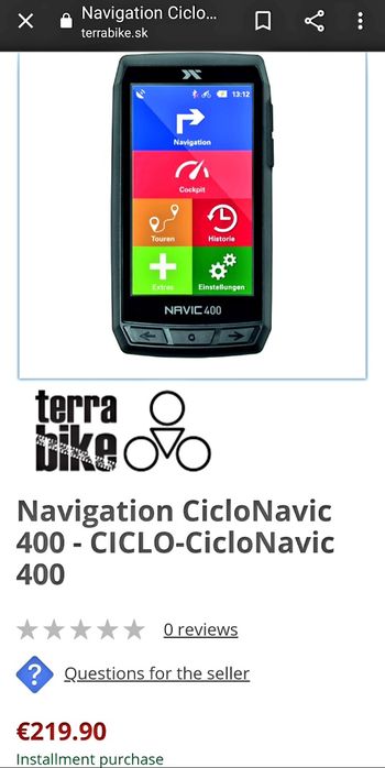 Ciclocomputer*CICLO NAVIC 400*Gps*New*Vitezometru bicicleta*(garmin ..