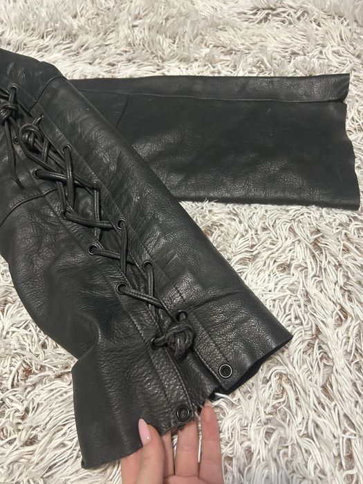 Pantaloni piele barbati