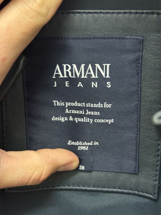 Geaca de piele 100% originala Armani