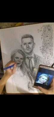 Desenez in creion portrete după fotografii