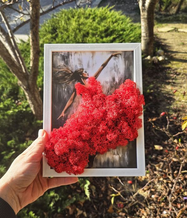 Картини за всеки повод декорирани със скандинавски мъх