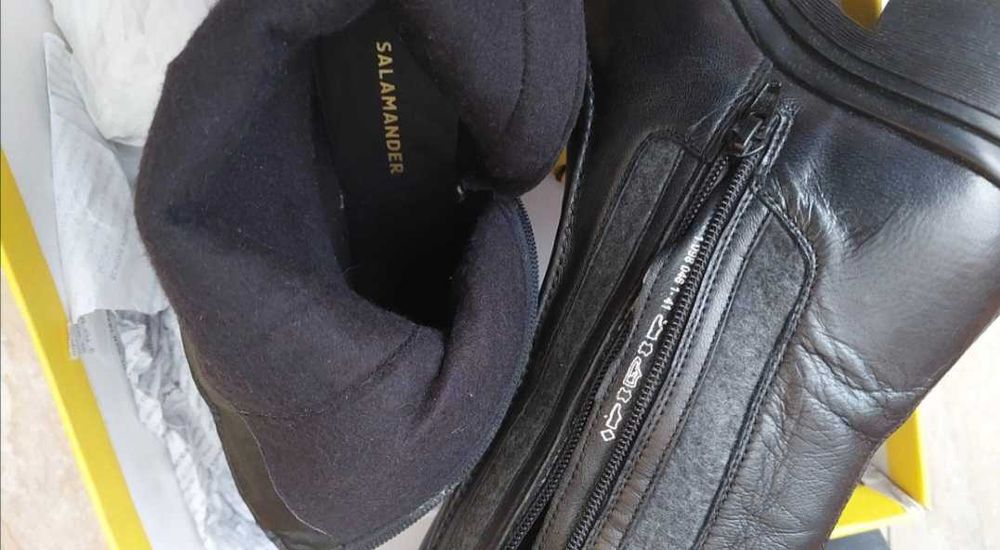 Чисто нови боти Salamander- 38 номер, естествена кожа.