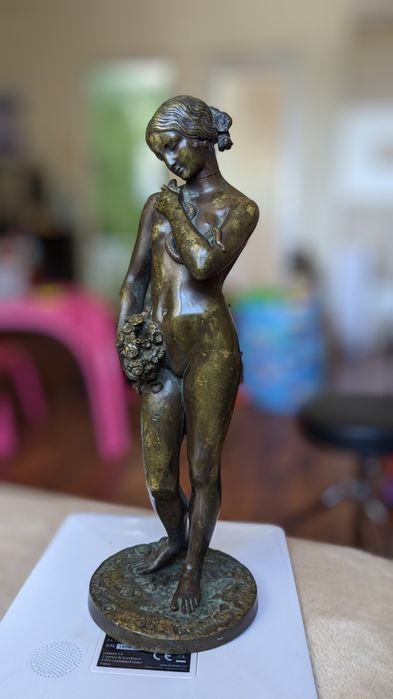 Vand statueta din bronz executata de Charles Cumberworth , sec. 19