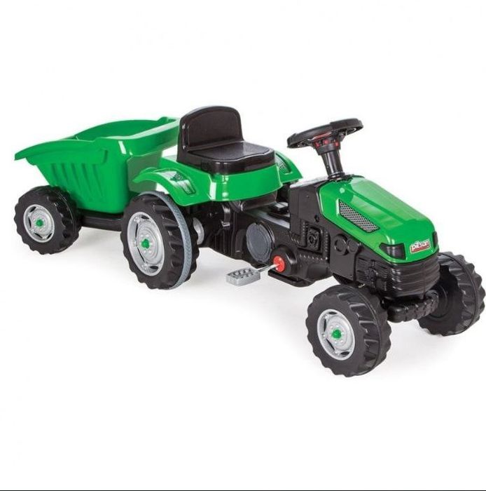 Педальная машина Tractor с прицепом Pilsan  Бесплатная Доставка