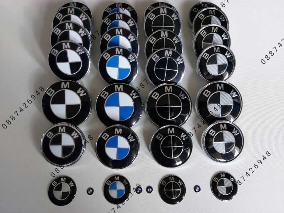 Емблема за Бмв  BMW 82мм 74мм 45мм 68мм капачки за джанти карбон