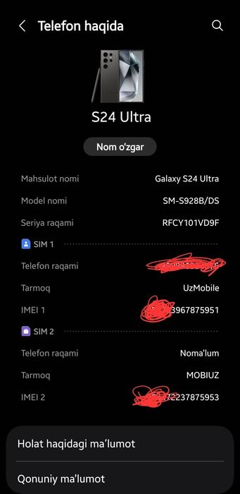 Samsung S24 Ultra