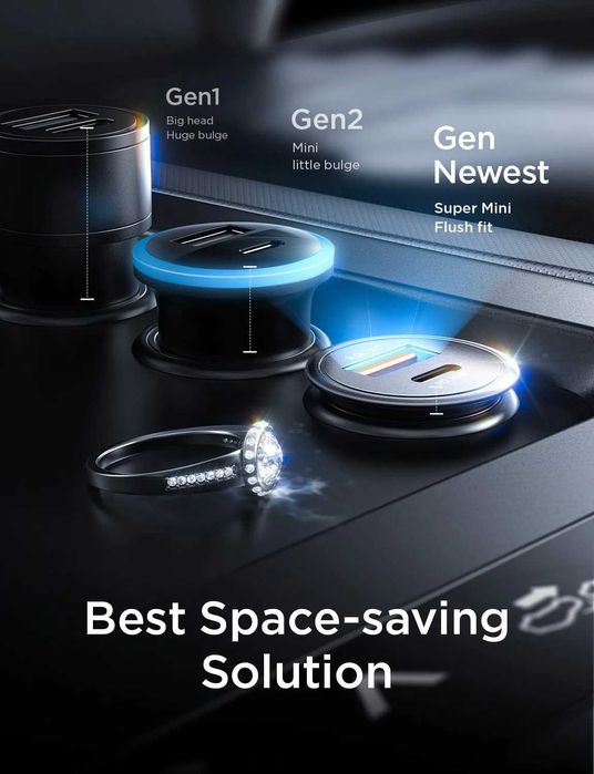 Автомобильное зарядное устройство для телефона Ainope 54W (USBA/USBC)