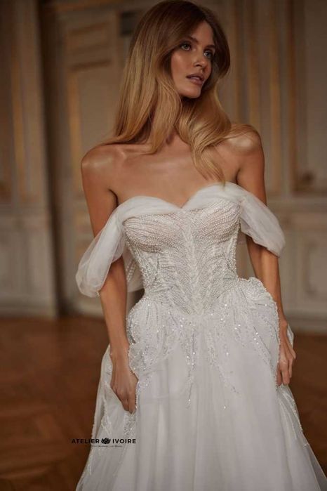 Булчинска/сватбена/бяла рокля Benoite, LUCE SPOSA