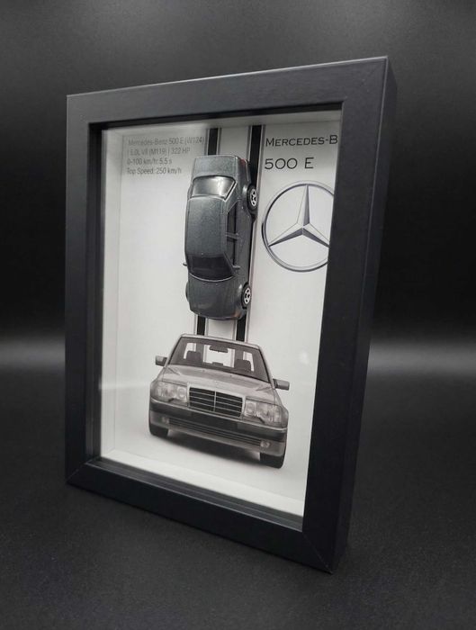 Tablou decorativ Mercedes-Benz 500 E – 20 × 15 cm
