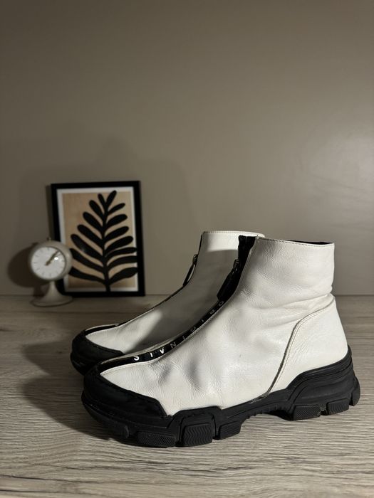 Ghete piele alba Originals