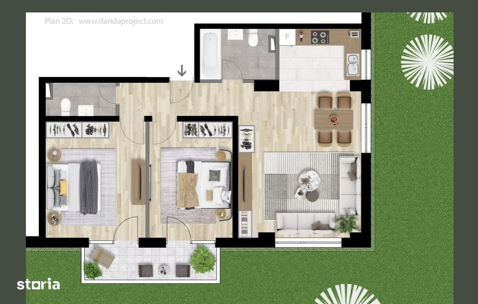 Apartament semifinisat 3 camere   cart Marasti/Intre Lacuri