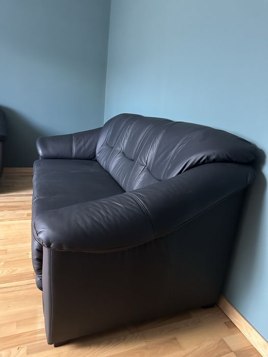 Set Canapea+Fotoliu din piele