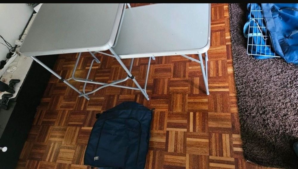 Двоен шкав- маса за каравана къмпинг