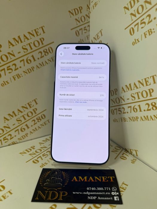 NDP Amanet Braila Iphone 16 Pro Max( 46628)