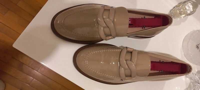 Mocasini-Loaferi din piele lacuita Mannori,37,5