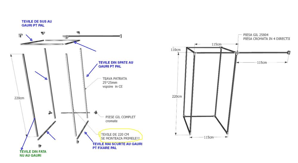 Vand set cabine proba 2 potrivit pt. colt Magazine haine