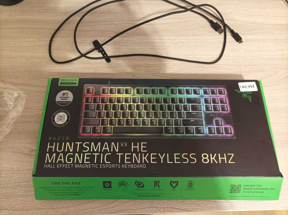 Клавиатура Razer Huntsman V3 HE Magnetic TKL 8khz