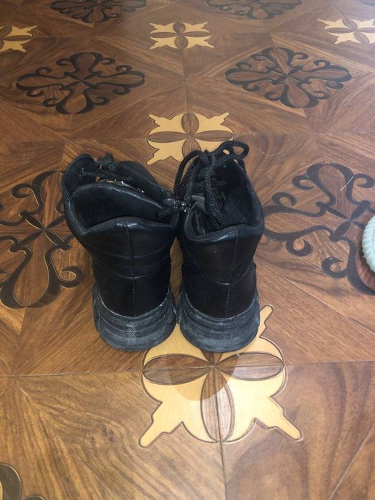 Поли Сапоги мужские кожаные