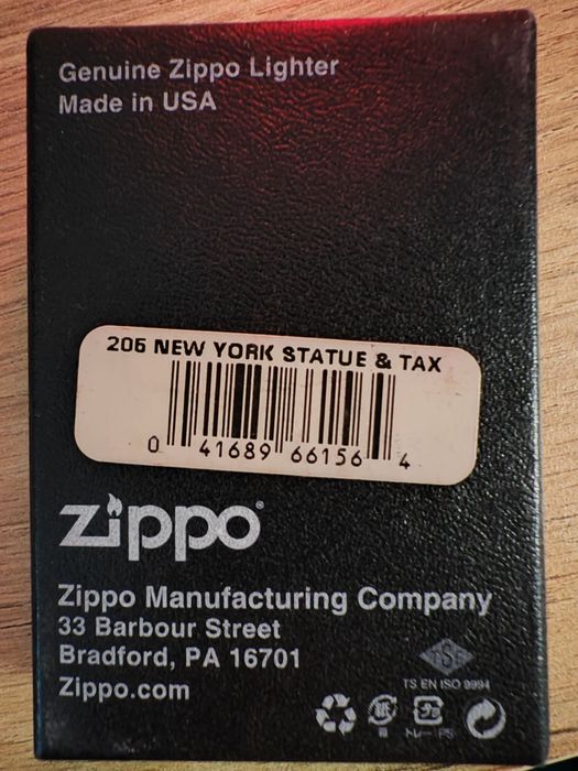 Vand bricheta Zippo, USA