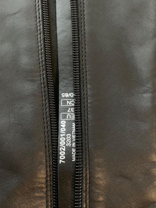 3 Cizme Zara piele neagră, lace-up mărimea 37