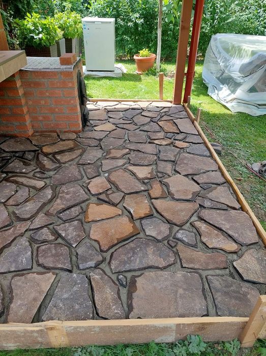 Piatra naturala de munte de Grecia 100%. Lucrez în toată Țara