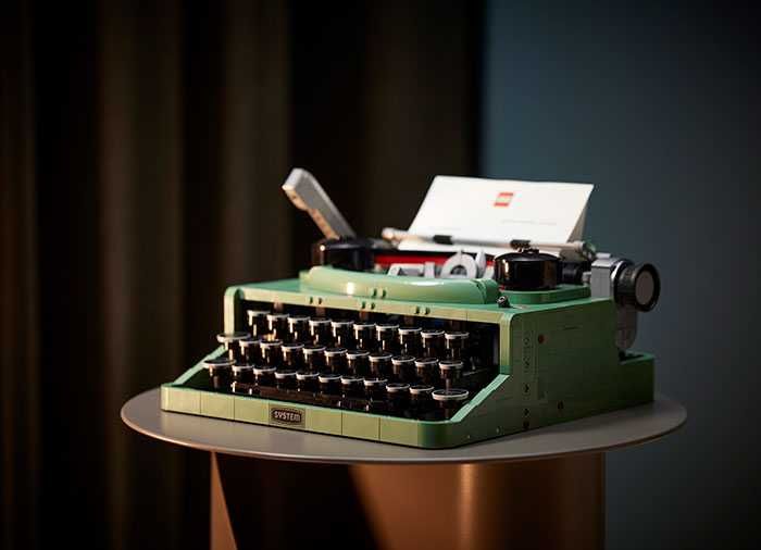 NOU TIP lego Masina de scris 21327 2079 piese