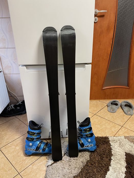Schiuri copii 100 cm salomon cu clapari skiuri set
