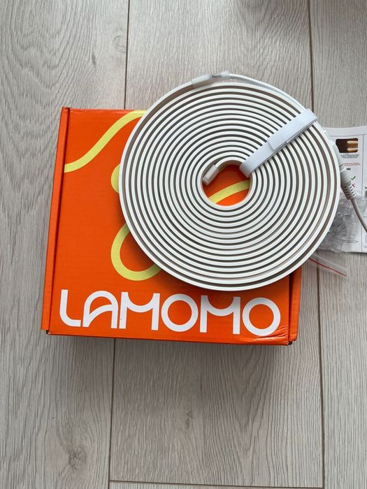 Banda Led waterproof siliconata Lamomo 5m culoare calda cu reglaj