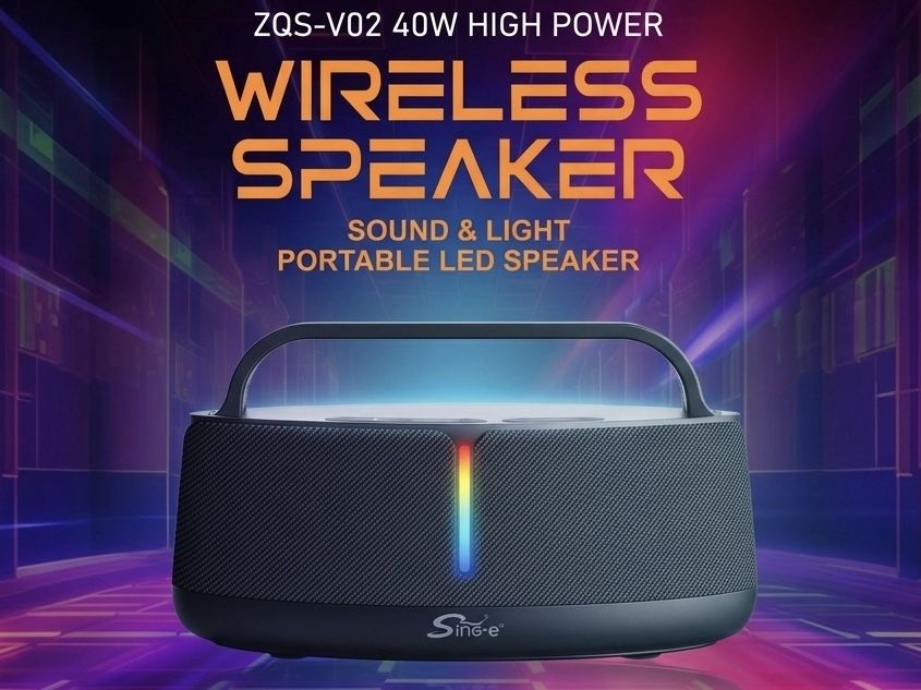 Sing-e ZQS-V02 RGB (40W) - портативная RGB колонка. Есть доставка