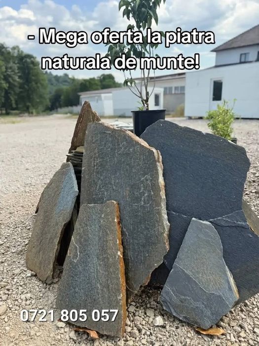 Vand piatra naturala de munte ideală pentru pavarea curții dvs
