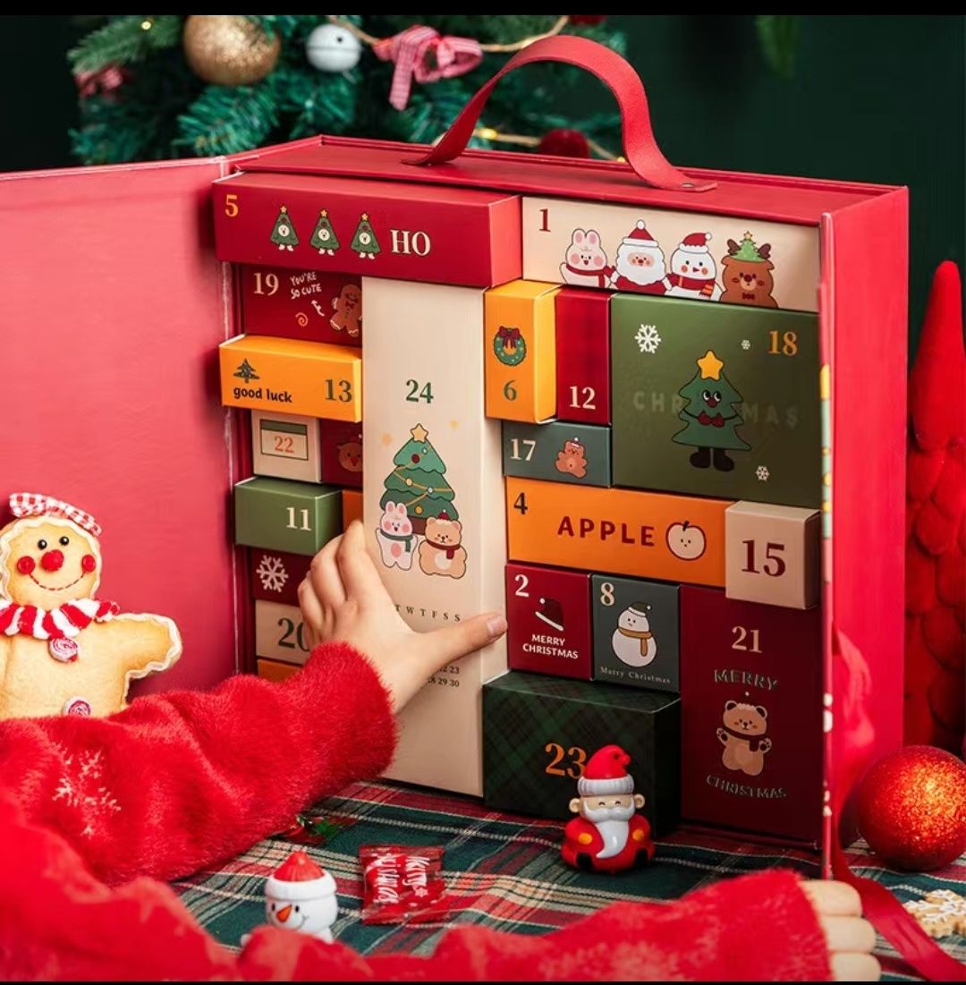 Адвент календарь DIY сделай сам. Шаблон пустые коробки для подарка: 5 ...
