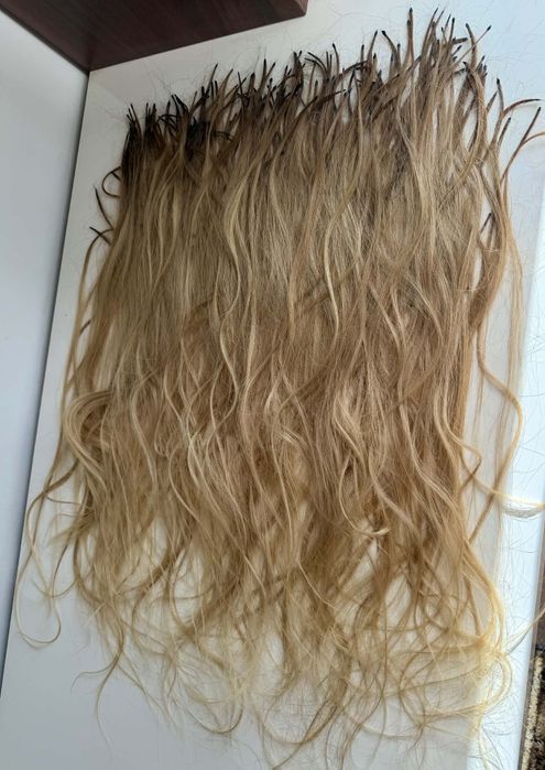 Естествена коса кичури