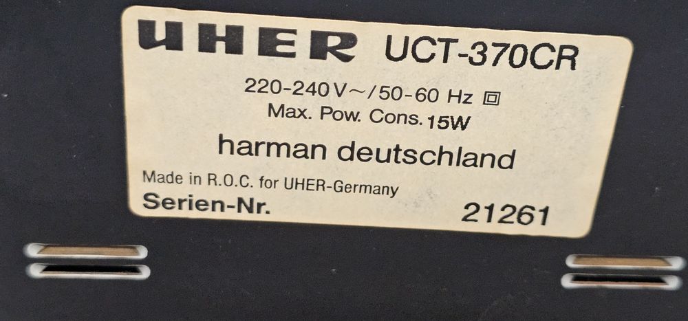 Deck UHER UCT 370 CR