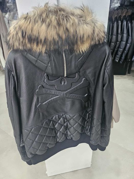 Кожено яко Филип Плейн