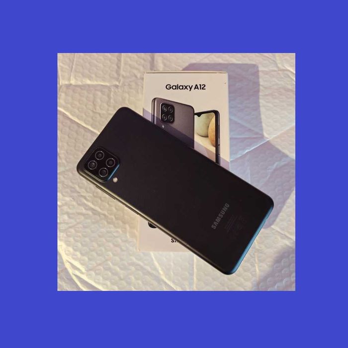 Telefon Samsung A12 - 4GB/64GB ca NOU - la cutie - folie & husa BONUS
