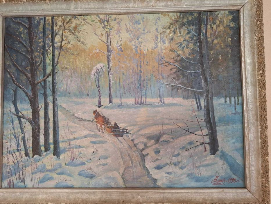 Картина Зимний лес торжествует