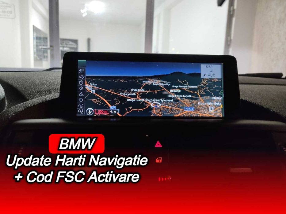 Actualizare hărți navigatie BMW E60 E90 G01 G30 G11 F10 F15 F48 MINI