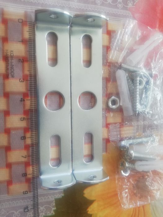 Продам новые стальные крепления на бра, люстры