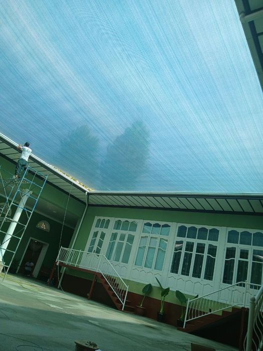 Тент соя сетка урнатиш обшивка бассейн навес йопиш банер тент сетка ус