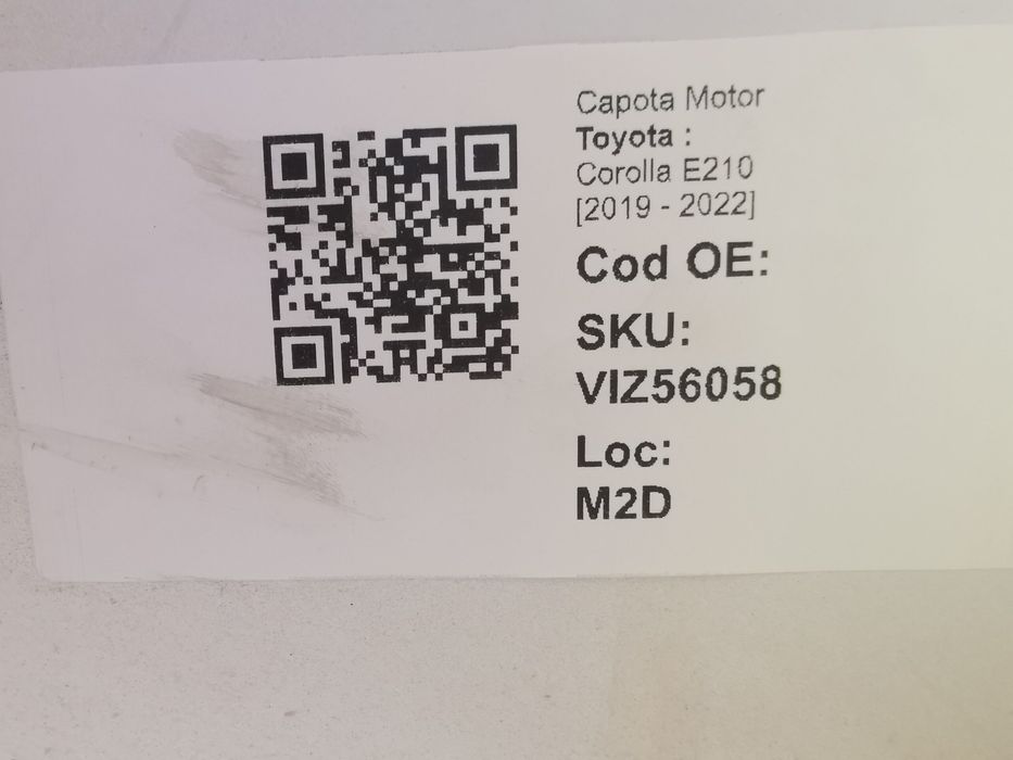 Преден капак Тойота Корола / Toyota Corolla E210 Оригинален