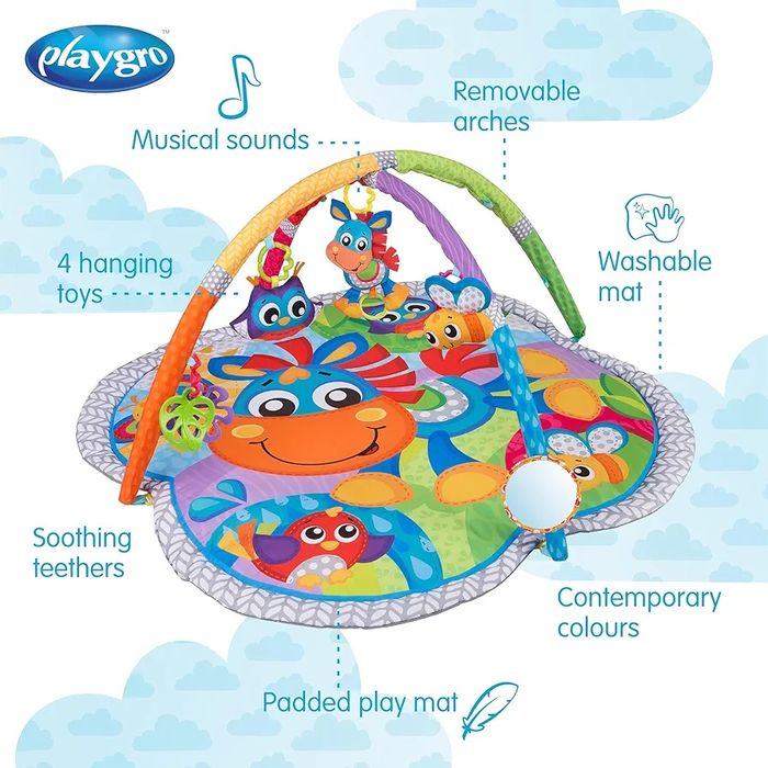 Бебешко музикално килимче за активна гимнастика Playgro
